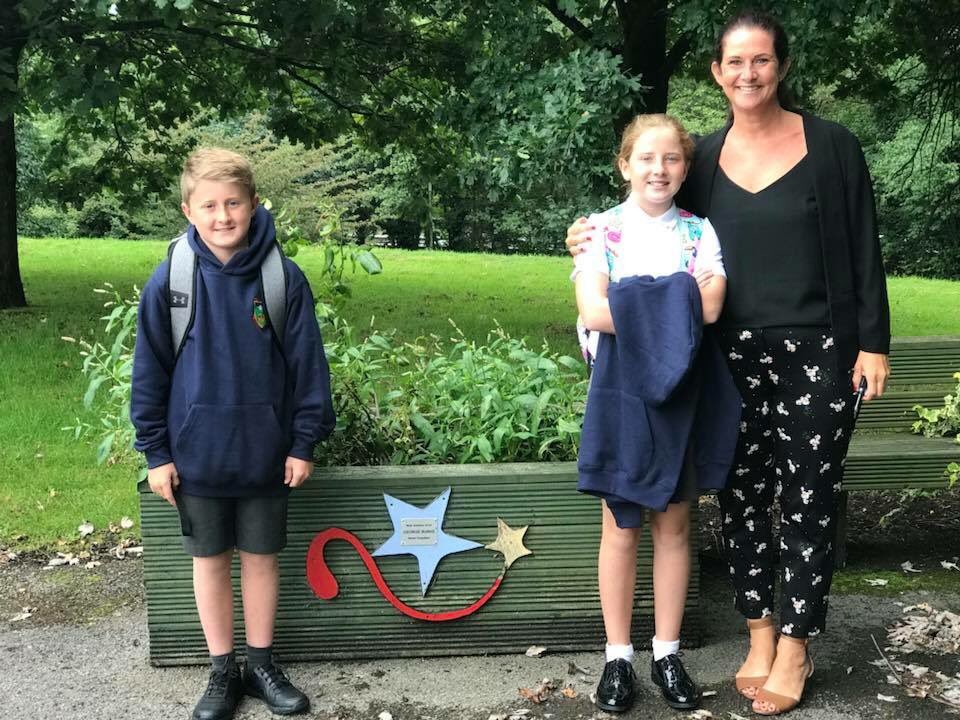 This week I’ve been thinking about all those parents missing their shining star. Schools back, new shoes and bags but so many parents longing to kiss their child goodbye for school... You are not alone. We visited George’s rose on the first day of term. Always with us x