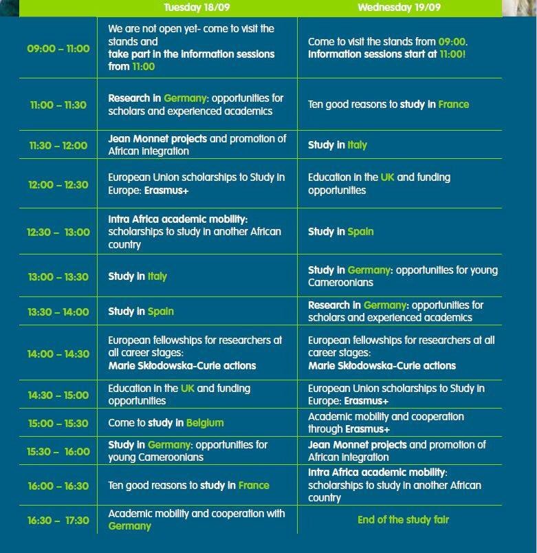 studyeu_cmr's tweet photo. Le Salon Européen des étudiants aura lieu dans un peu plus d'une semaine (18&amp;19 Septembre) au #PalaisdescongrèsdeYaoundé. 
C'est une excellente opportunité pour tous les étudiants Camerounais de découvrir comment étudier en Europe! https://t.co/ZIp30p4Pp8