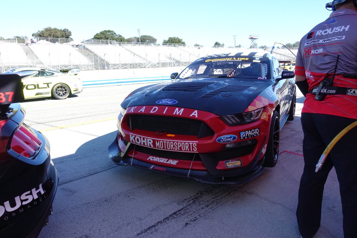 jackroushjr's tweet photo. We qualified P6 for today’s race in the No. 59 @kadima_ventures Mustang. Teammates @NateStacyRacing and @KyleMarcelli qualified P5 in the No. 60. Race today @ 6:15pm ET. Watch it live on https://t.co/NMkaPjgEph. @KohR_MS @ROUSHPerf @continentaltire @FordPerformance @IMSA https://t.co/iuTrTGBAgr
