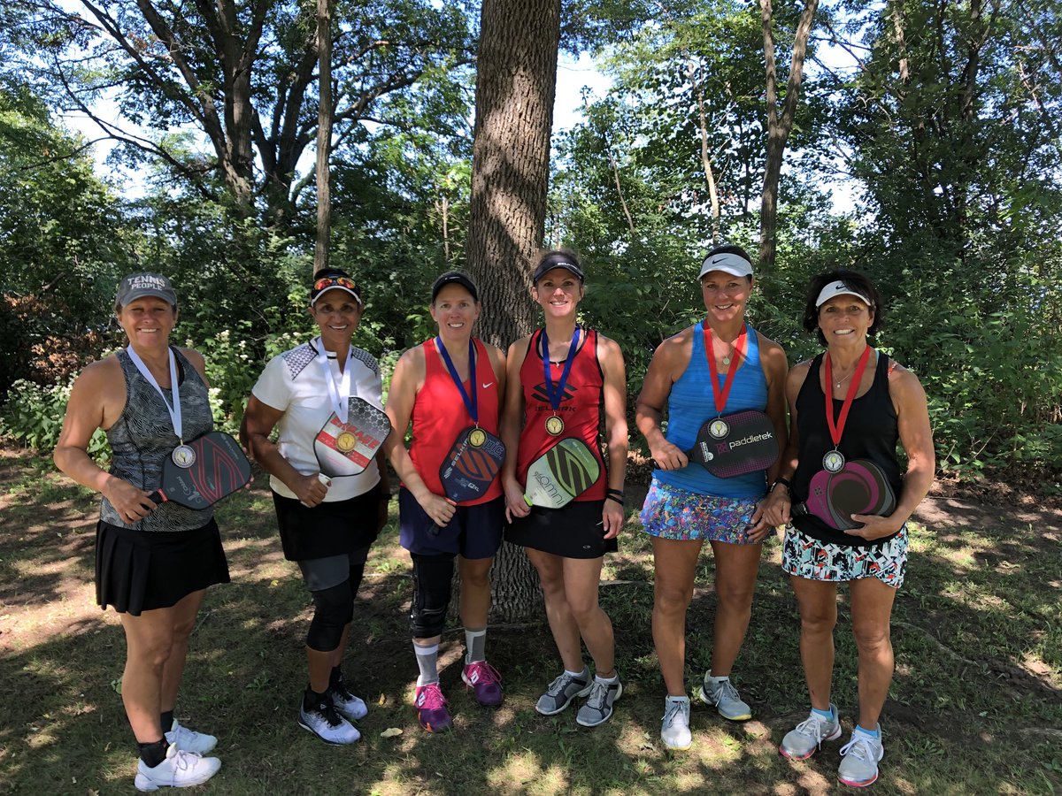 JSynstel's tweet photo. Michelle and Cindy bringing home the gold at the Chippewa Valley tourney. #selkirksport #pickleball https://t.co/X7AnghpxGX