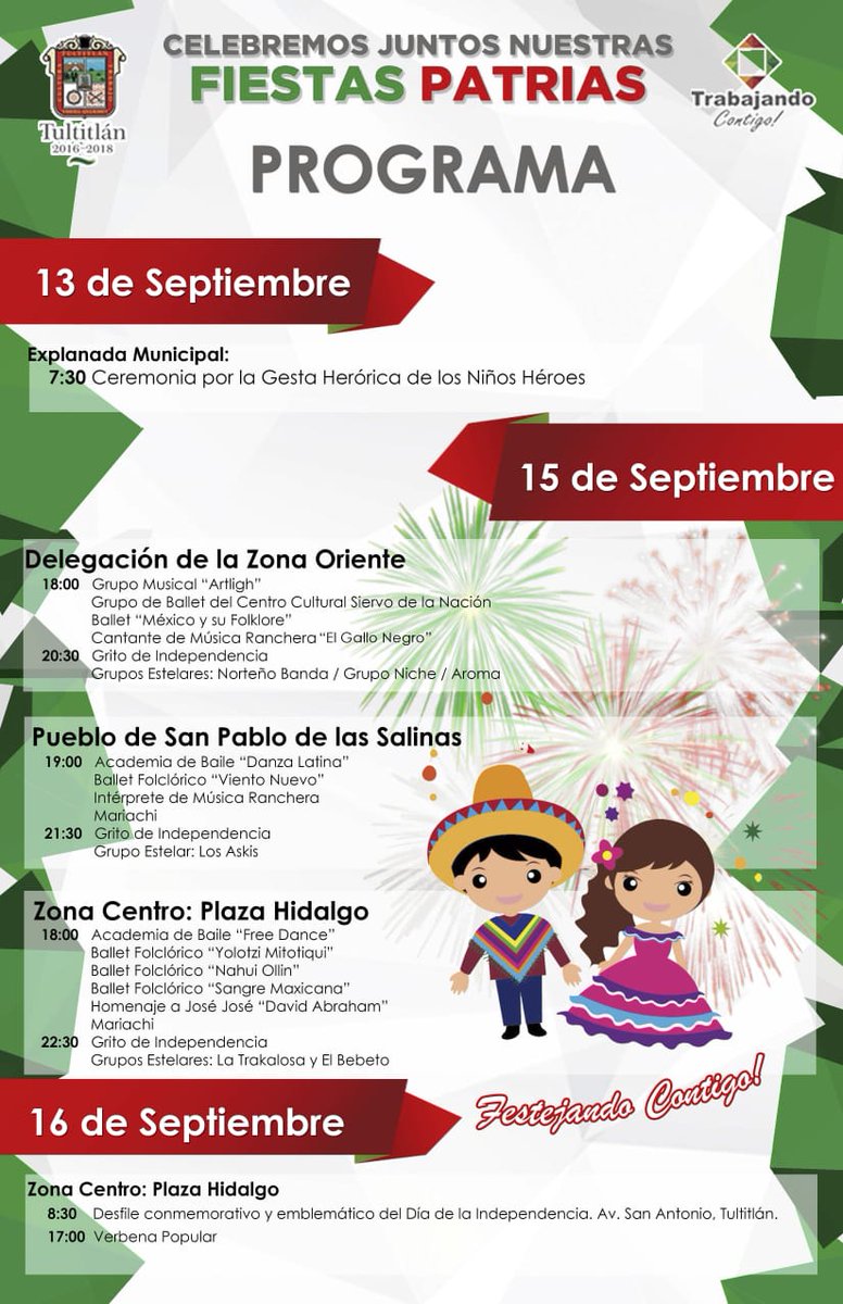 AdanBe's tweet photo. Celebremos juntos nuestras #FiestasPatrias. 

#TrabajandoContigo #Tultitlan #Edomex #NoFaltes https://t.co/dTpecBvCgN