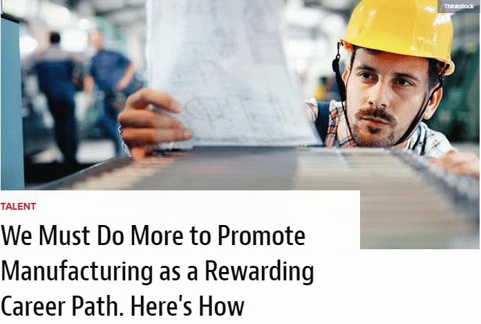 mkting4mfr's tweet image. We Must Do More to Promote Manufacturing as a Rewarding Career Path. Great guidance from @IndustryWeek on addressing the #manufacturing #sillsgap. #MFGDay18

Here's How, Read: bit.ly/2Nq6Gs4