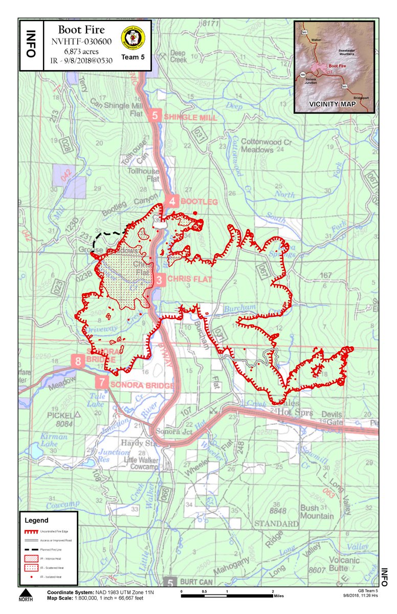 HumboldtToiyabe's tweet image. #BootFire Sept. 8 2018 Fire Update size 6, 873 acres; 3% contained. inciweb.nwcg.gov/incident/artic…