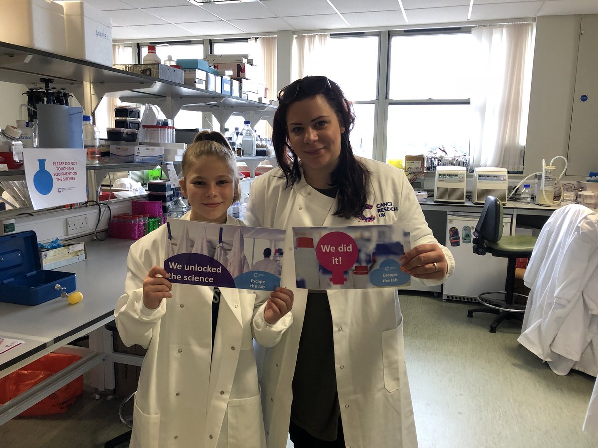 MrsPenfold1's tweet photo. @UHSFT Great time at #UHSOpenDay #NHS70 Apparently we cracked the escape the lab in #CRUK in record time!! https://t.co/876NOuSIO6