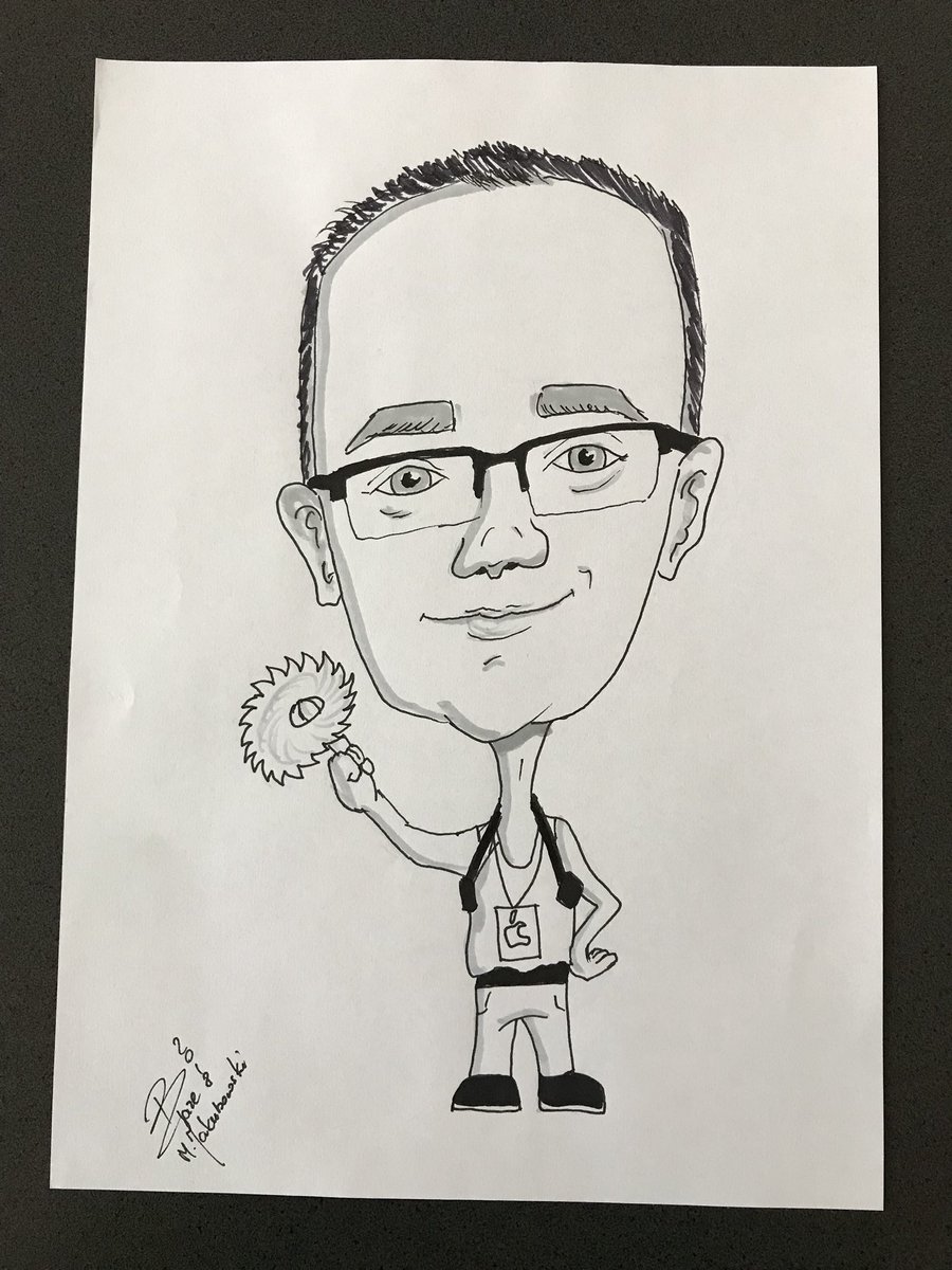 pawel_lukasik's tweet image. W końcu udało mi się dorwać moją karykaturę od @blazestudio_art. #osom