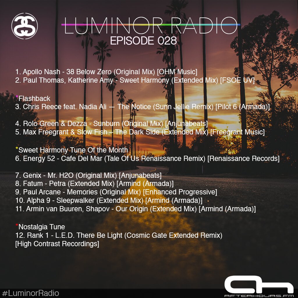 StevenDeSar's tweet photo. On our journey before hitting the first 30 Episodes of #LuminorRadio, here is the latest edition, Episode 028!🌇🙌 #trance #progressive

Listen &amp; Share: https://t.co/DV2ZrlaSaF https://t.co/oh3q5HzrX7