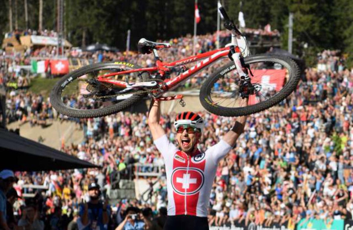 Roger Federer (@rogerfederer) on Twitter photo Congratulations to <a href="/nschurter/">Nino Schurter</a> for winning the Mountain Biking championships in Lenzerheide. You're the best. 🇨🇭🥇 Congratulations to <a href="/nschurter/">Nino Schurter</a> for winning the Mountain Biking championships in Lenzerheide. You're the best. 🇨🇭🥇