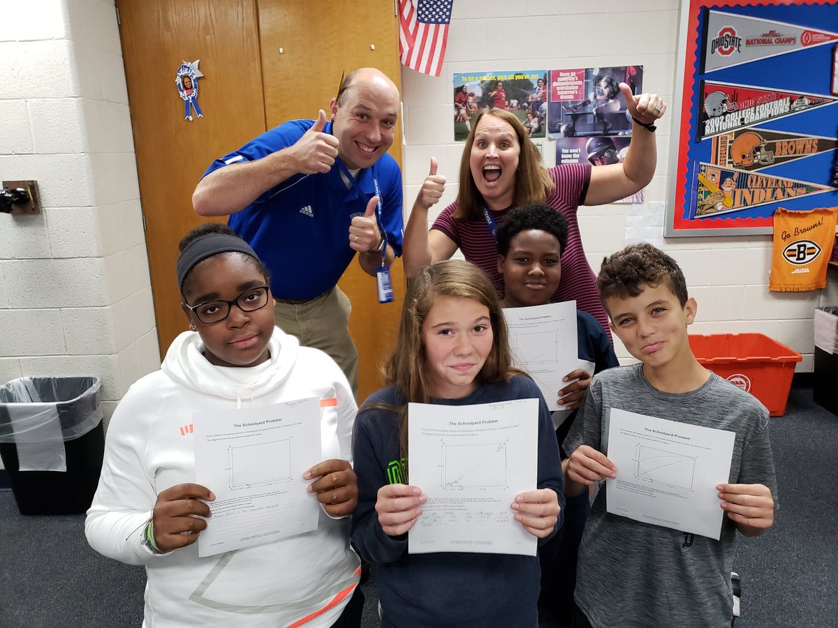 BrazzilShannon's tweet photo. Embracing the struggle! Killing them with the schoolyard problem! #modelwithmath https://t.co/0P2izFLcMy