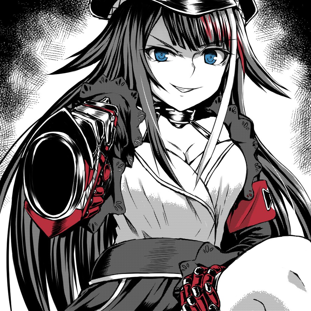 アズレン「アズレン落書き。モノクロ風味のドイッチュラント。 」|buranのイラスト