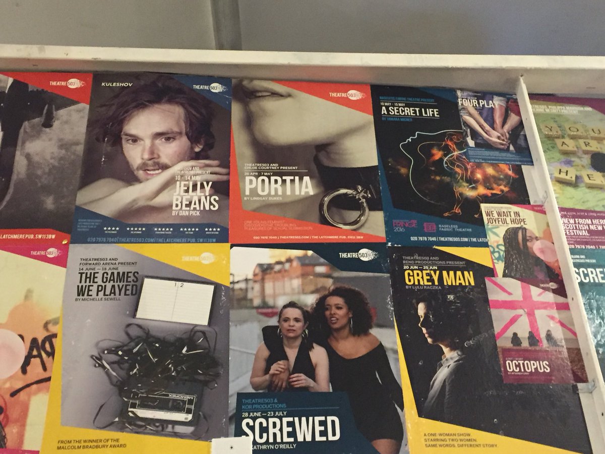 SarahMeadows1's tweet photo. Went to lovely @theatre503 this week and saw a blast from the past @kathryn1oreilly @TinyActing #EloiseJoseph @derekelroy @StephenMyott @benedmusic @1Maeve #CatherineMorgan @JamiePlatt1 #Smashitout #Screwedtheplay https://t.co/IiGxEh6Ncr