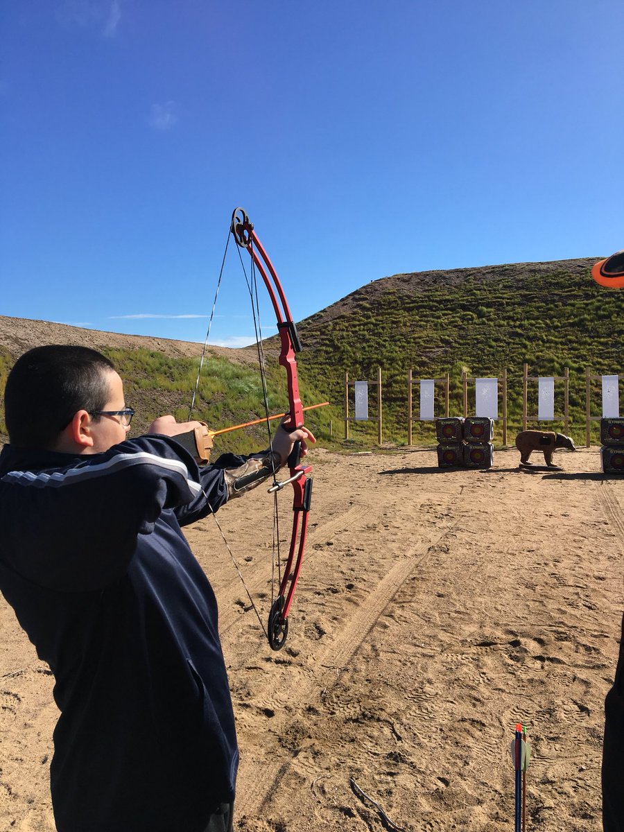 We also have some archery for the youth to try out! #archery #hunting #education