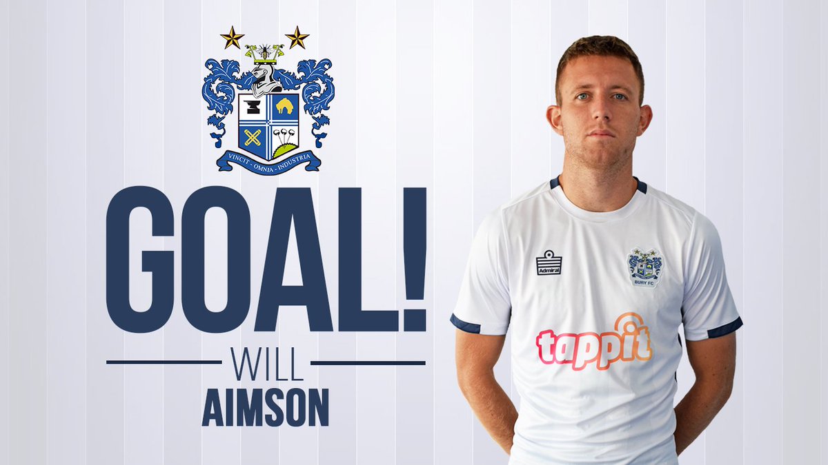 buryfcofficial's tweet photo. 33' Corner to Bury.... Nicky Adams to take.... GOOOOOOOOOOOOOOOOAAAAAAAAAAAAAAALLLLLLLLLLL!!!!!!! 
Will Aimson is free in the box to head the corner home at the back post (2-0) #BuryFC #UTS https://t.co/vFKcspEzVN