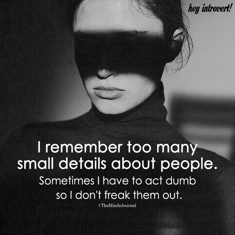 TheMindsJournal's tweet photo. I Remember Too Many Small Details About People
https://t.co/de9A2Hcmjz
#ActDumb #Freak #SmallDetails https://t.co/vIHKkDs7Uf