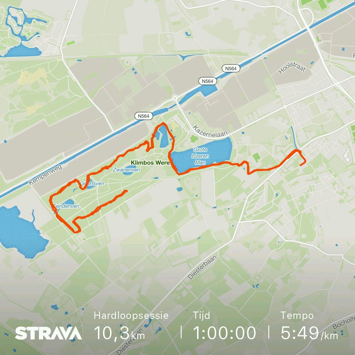 Bekijk mijn hardloopsessie op Strava: strava.com/activities/182…