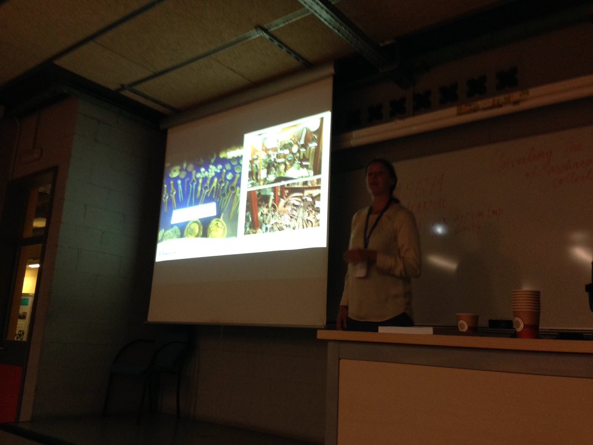 maritimetrust's tweet photo. #EAA2018 #s671 the @maritimetrust 's Christin Heamagi presenting on the @shipwrecks_iow which includes artefacts from #mendishipwreck https://t.co/lVOLJbCMFp