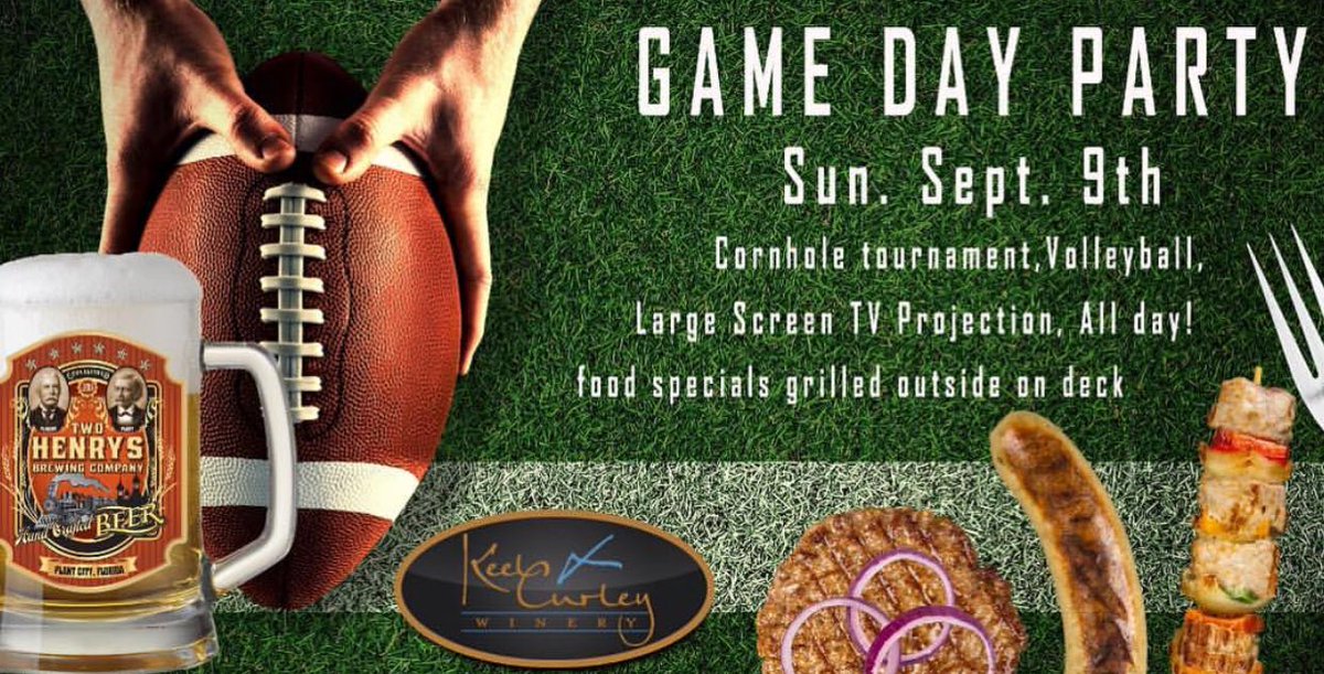 Join us for a special Game Day Party tomorrow at Keel &amp; Curley in Plant City.

#events #keelandcurley #plantcity #florida