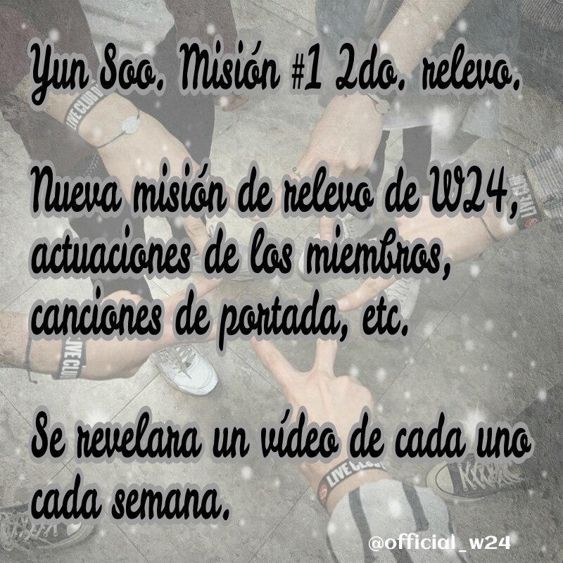 official_w24's tweet photo. [Trad. Instagram]
(https://t.co/Ot3S7sIRna)

Yun Soo. Misión #1 2do. relevo.

©Creditos de traducción a /@w24_news/ (instagram) https://t.co/aahqKWr65D