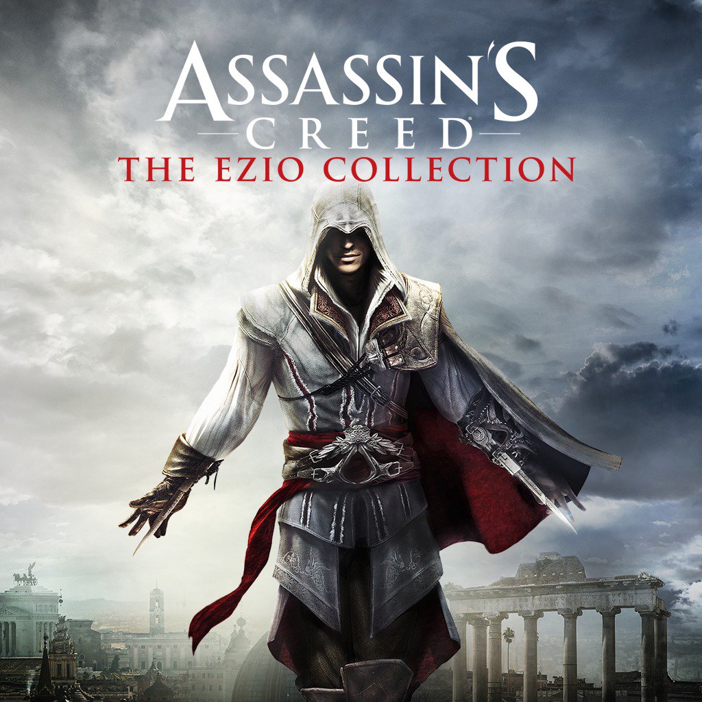 Wario64's tweet photo. Assassin’s Creed The Ezio Collection is $19.99 on US PS+ https://t.co/nbyVztRwlP https://t.co/fCtQQ4JBc0