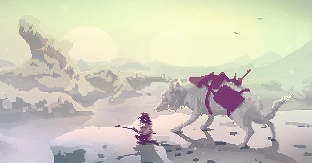 Explorer pixelart illustration done🔥 Some pixel love! So Snow?!
.
.
.
.
.
#pixelart #pixelartist #illustrationartist #illustration #inspiration #digitalart #Scrapdog #sunset #submarine #snow #postapocalyptic #MOUNTAINS #wolf #hill #cliff #colors #gam… ift.tt/2NZZIXA