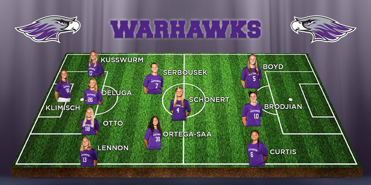 Starting XI for today’s Senior Day match vs Edgewood College.  #ALLIN #PoweredByTradition