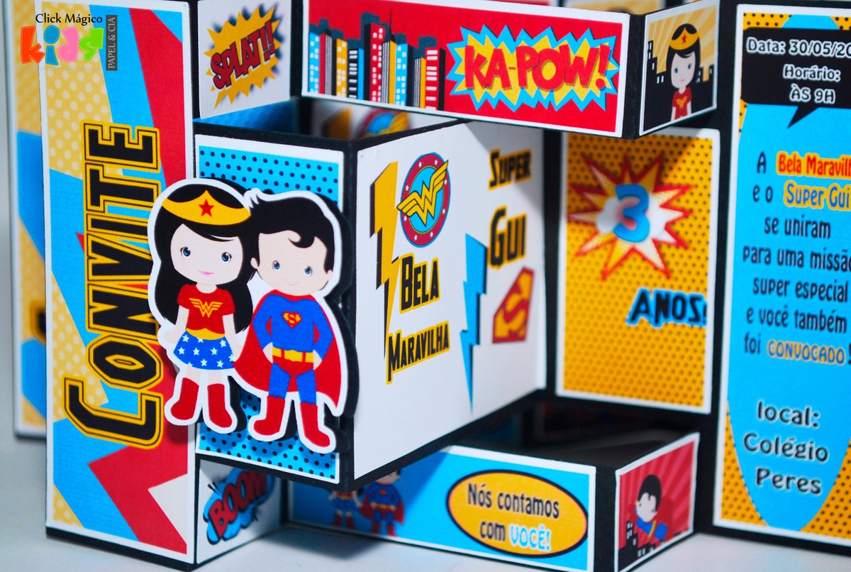 redeclickmagico's tweet photo. Convite Infantil Articulado - Heróis Cute - Super Homem e Mulher Maravilha
https://t.co/DHxZMe9MdJ
Whatsapp: 11 96261-9274

#ConviteInfantil #Heróis #Infantil #conviteherois #Conviteinfantil #HeróisCute #mulhermaravilha #superamigos #SuperHomem https://t.co/9KopYDuLDd