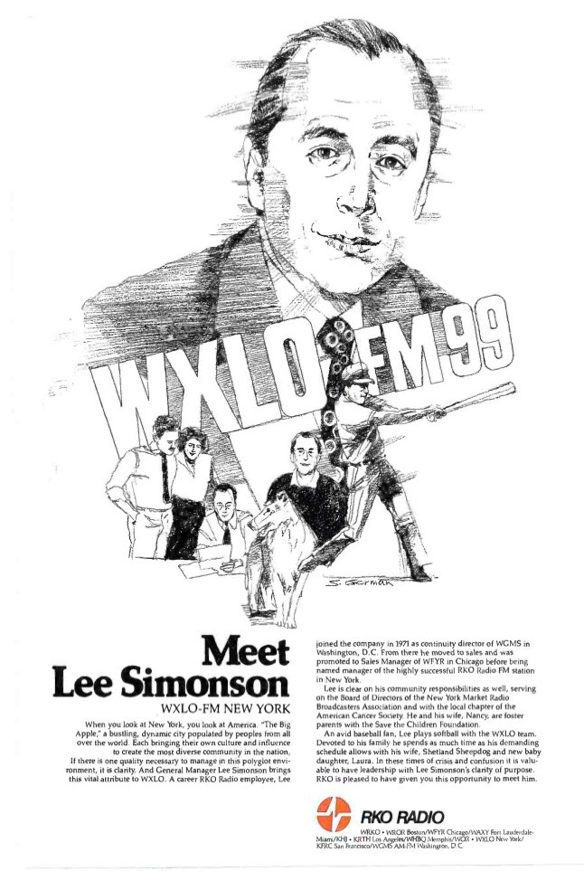 RadioRewinder's tweet photo. 1980 #PersonalRewind Lee Simonson #99x #WXLO ... #FM99 soon to be 98.7KISS FM #NewYorkRadio https://t.co/HvRuEoRENh