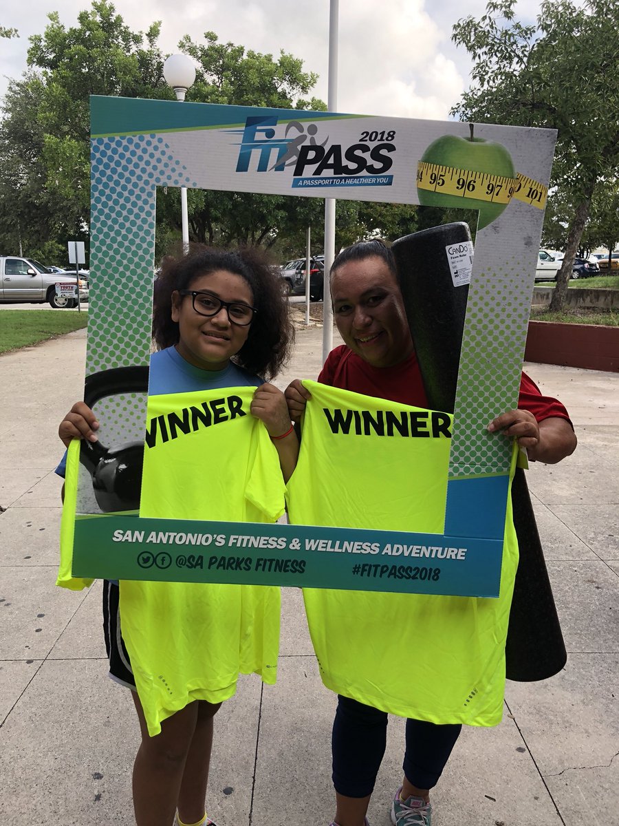 SAParksandRec's tweet photo. A BIG CONGRATULATIONS to our #FitPass2018 top point earners and to all participants! Fit Passers worked hard all summer long to win prizes that include gift cards, fitness equipment, cookbooks, foam rollers, kitchen appliances, hats and a special edition Fit Pass shirt 🙌💪🏆 https://t.co/CdJc1lUSAs