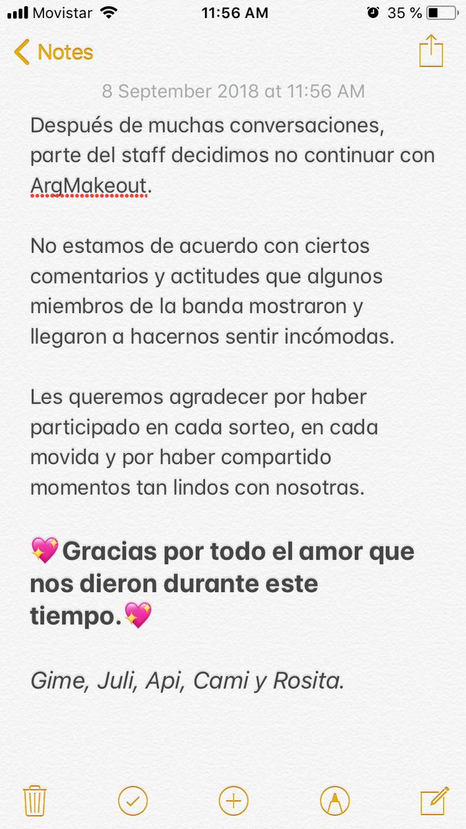 ArgMakeout's tweet photo. ¡¡¡COMUNICADO IMPORTANTE🚨!!!
Ani, por su parte continuará con el fan club (por ahora)
Si quieren seguir en contacto con nosotras ya saben dónde encontrarnos: @McdloveDjdanger, @mikeyslittlehoe, @ro_cambareri, @brnxtale, @mgclxl.
MUCHAS GRACIAS🙌🏼💖 https://t.co/m50HtBDuGa