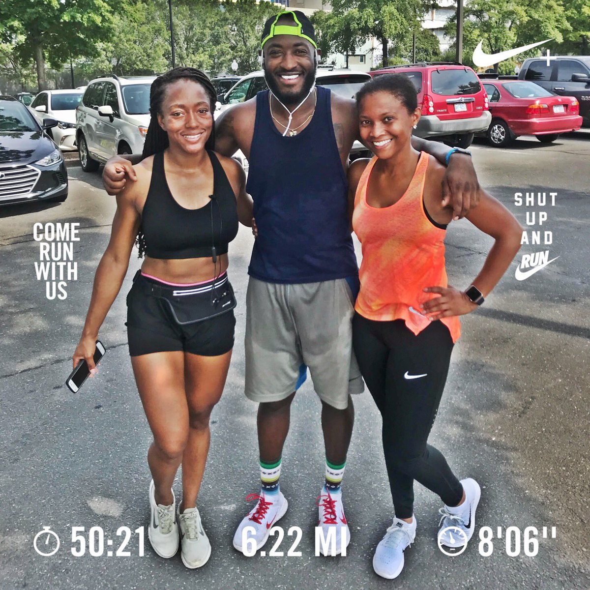 djraquest's tweet photo. 6.22 miles in 50.21 Mins 8.06 pace #fitness #finishstrong #cardio #cardioday #nike #nikerunning #nikerunningclub #justdoit #gettingbettereveryday #SaturdayMorningRunningSquad #nikerunning #10k https://t.co/KJXA6gqaYX