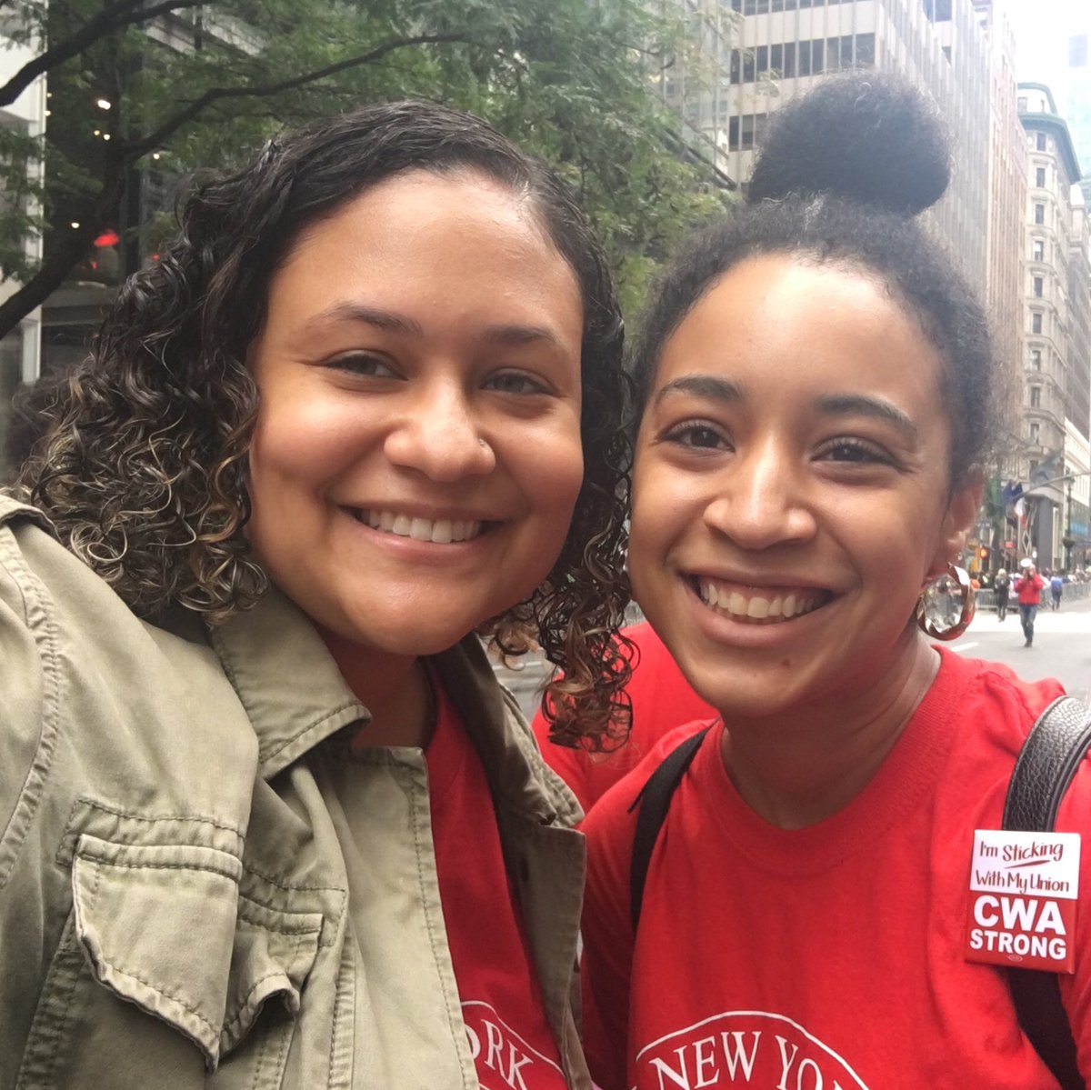 ALIGNnyStaff's tweet photo. Showing our #UnionPride at the Labor Day Parade. #LDP2018 #UnionStrong #1u https://t.co/UtWa6PcnO3