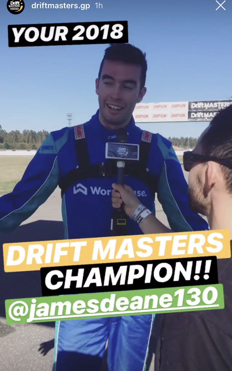 mssrfcali's tweet photo. Congrats @JamesDeane130 on winning 2018 Drift Masters European Championship!! ๐๐พ๐ฎ๐ช So happy for you! You make Ireland so proud as always! Well deserved JD! ๐๐ผโ๏ธ #DMEC2018 @worthousedrift @FalkenTyres @FalkenTire #driftmastersgp https://t.co/nPJpK8ieez