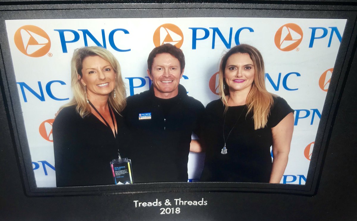 Paige_Perlik's tweet photo. Big thanks to @PNCBank for fabulous #TreadsandThreads with @scottdixon9 https://t.co/ejSfODXajJ