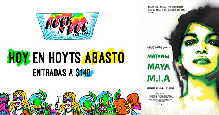 Cinemark_ar's tweet photo. Hoy en @rockndocfest proyectamos #Matangi. Comprá tus entradas en https://t.co/pQXbGN2mAd https://t.co/TzHA6xuDbF