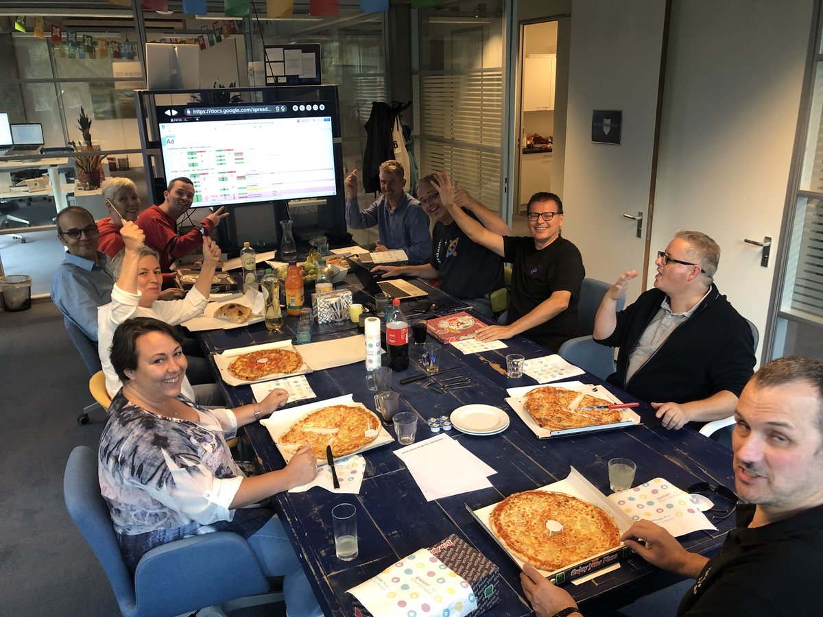 hawebservices's tweet photo. RT sanderpotjer: Finally, the “Pizza” part of Joomla Pizza, Bugs and Fun. Well deserved after the contributions! #joomla #pbf18 https://t.co/kbuui9ykLU