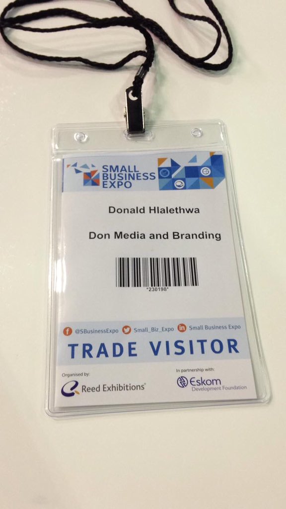 Donmediabrand's tweet photo. #smallBusinessExpo was worth my time really enjoyed it thanks to those i can remember @Eskom_SA @Nedbank @StandardBankZA @GovernmentZA department @Sureswipe @SpotongMagazine @JoinUsForTEA @YellowPagesSA @Hot919fm https://t.co/6GKJCBZmVO