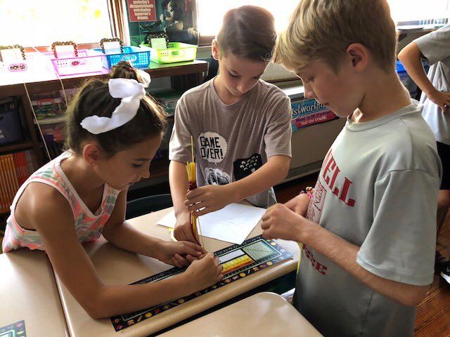 Dms5thgrade's tweet photo. Great first week! 5th grade practiced the engineering process with a marshmallow STEM challenge!! Good to be back #DMSfirstweek #WhatsNewMustangs https://t.co/RGwqIv8yKo