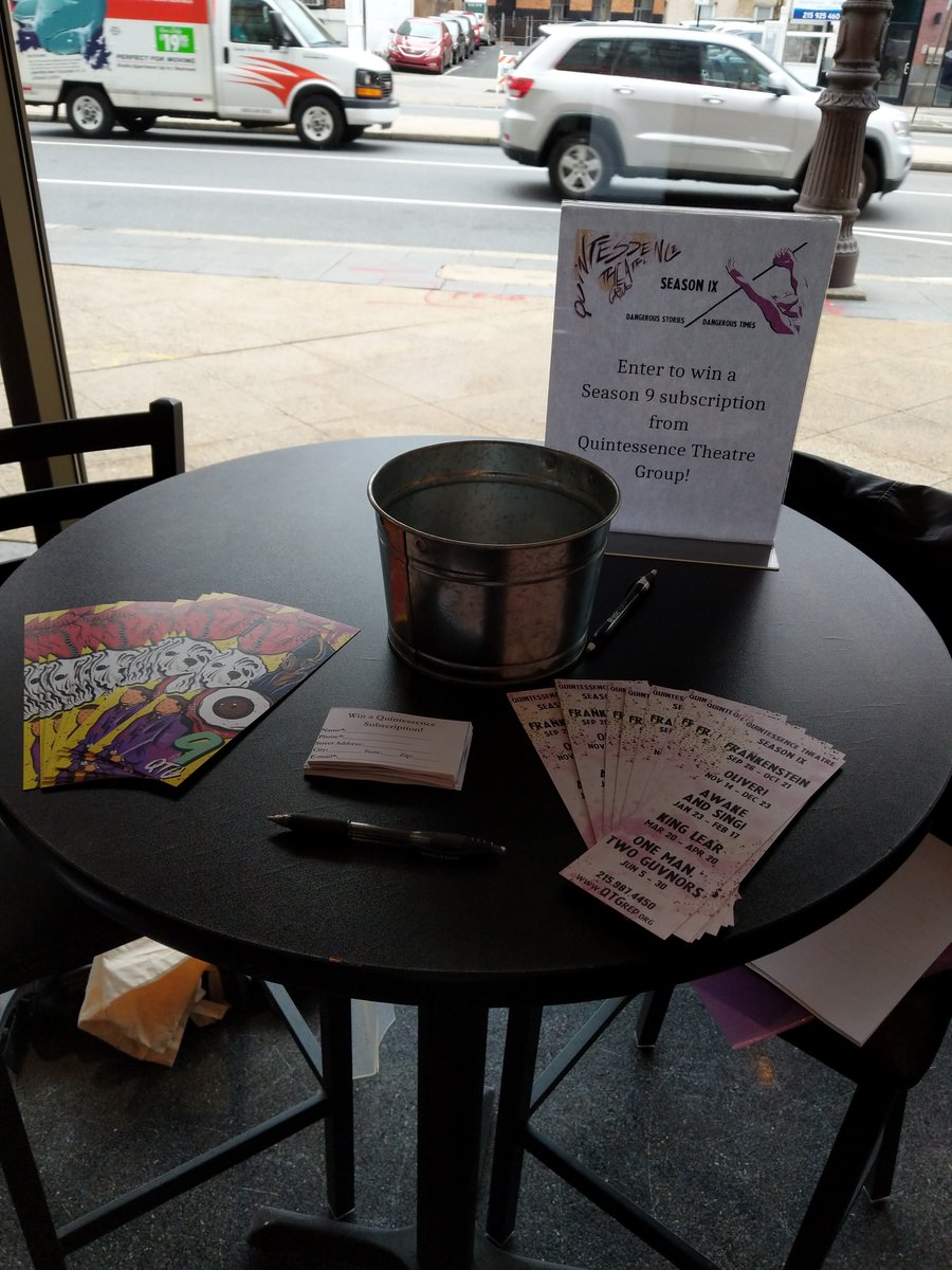 QuintessencePHL's tweet photo. We are at the Suzanne Roberts Theater for @campusphilly #CollegeFest2018! Come visit us for your chance to win a Season IX student subscription! #ClassicsForward https://t.co/J30ZeyyCkt