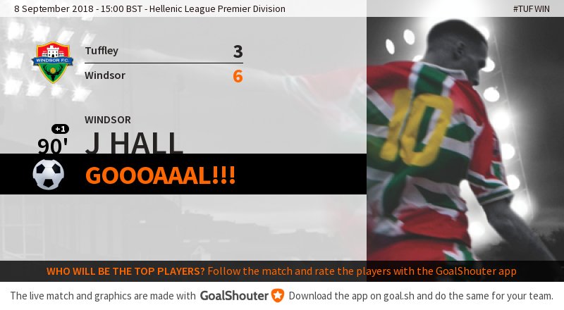 windsorfc's tweet photo. 90'+1 #TUFWIN 3-6: Goal! #JackHall (@windsorfc) scores, assist from @xDanRobertss https://t.co/NwtaJEWQIq https://t.co/Jyrb0LwSay