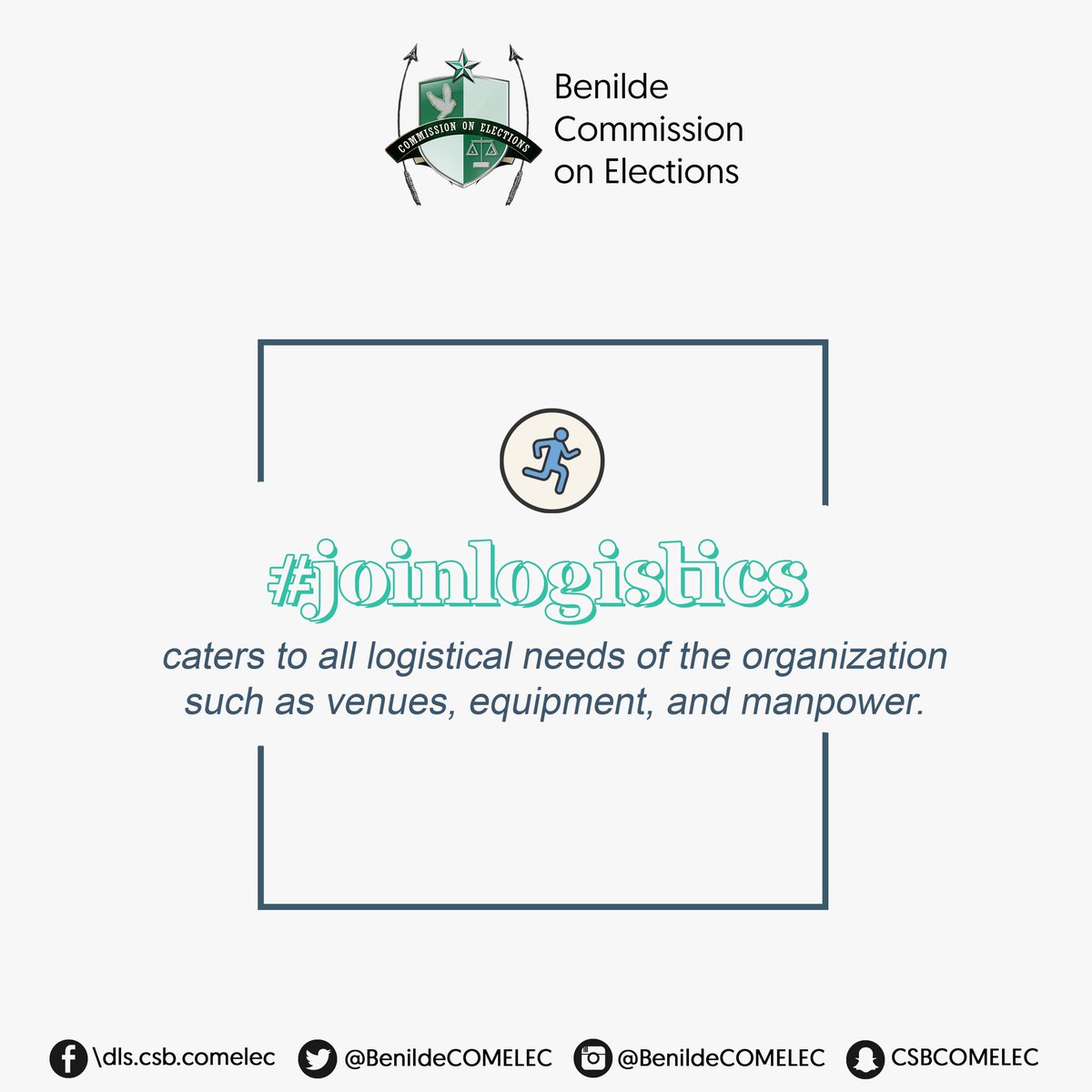BenildeCOMELEC's tweet photo. Get to know our organizationโs committees! #JoinBenildeCOMELEC ๐
#JoinFinance #JoinElectoralAffairs #JoinLogistics https://t.co/PrpX1zlTi7