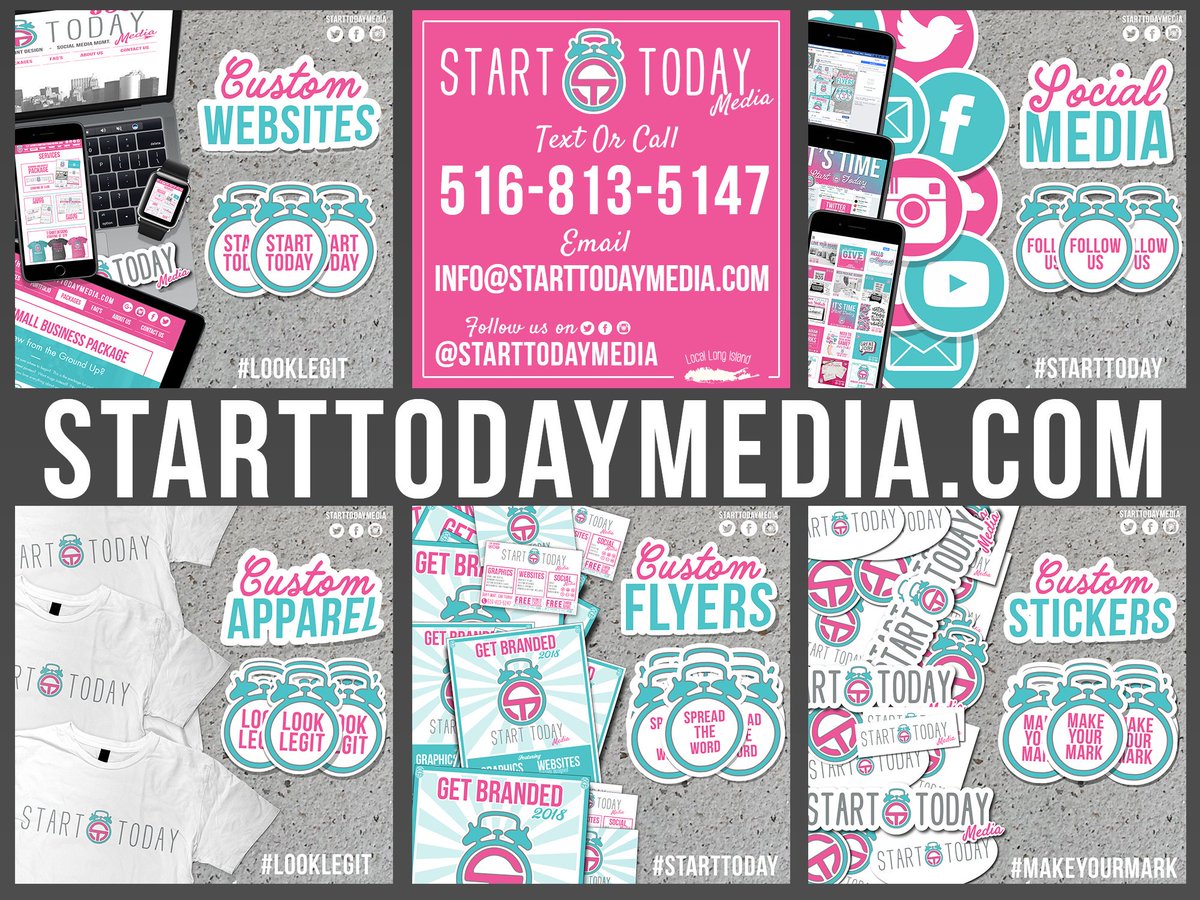 StartTodayMedia's tweet photo. What do you need? Let's talk... 😊 #GraphicDesign #HireMe #LongIsland #LookLegit https://t.co/zyo4jhJNLt