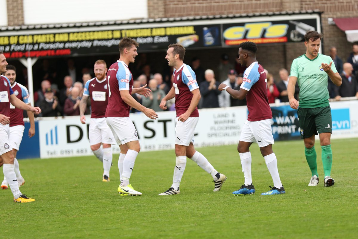 SouthShieldsFC's tweet photo. FULL-TIME: South Shields 5-1 Garforth Town (Cogdon, Adams 3, Pattison). Attendance: 1,148. #EmiratesFACup https://t.co/Bi28E1d5ra