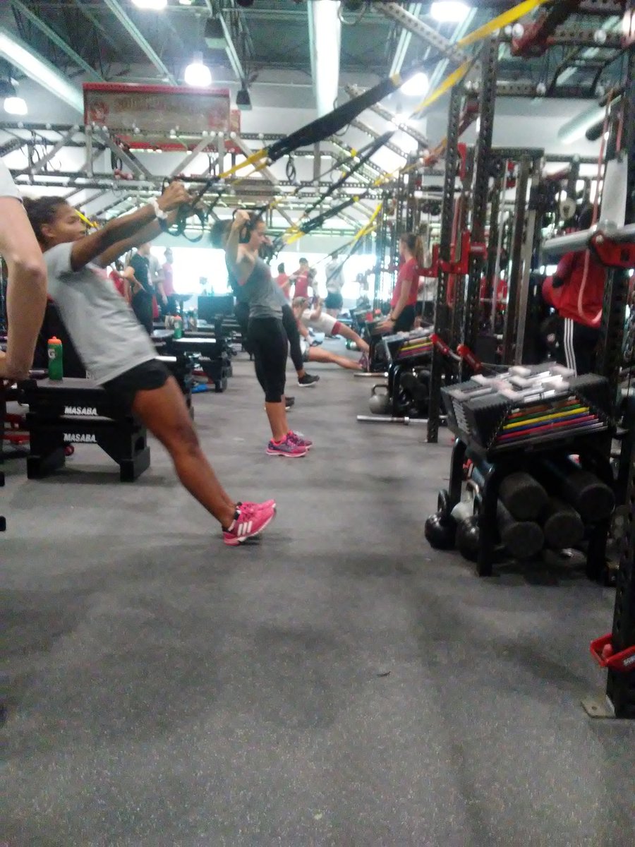 SDCoyotesXCTF's tweet photo. The Coyotes are doing a little general strength workout today on @trx to get recovered from week 1 #FallTrack. Then heading to the Dome to support @SDCoyotesFB https://t.co/uQXnh8CIud
