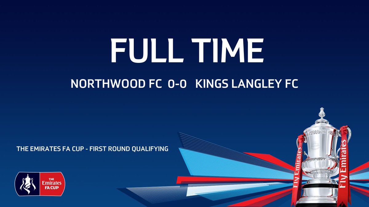 NorthwoodFC's tweet photo. The final whistle goes and we have a replay against @KLFCofficial on Tuesday night. https://t.co/AcI7NmsYYP