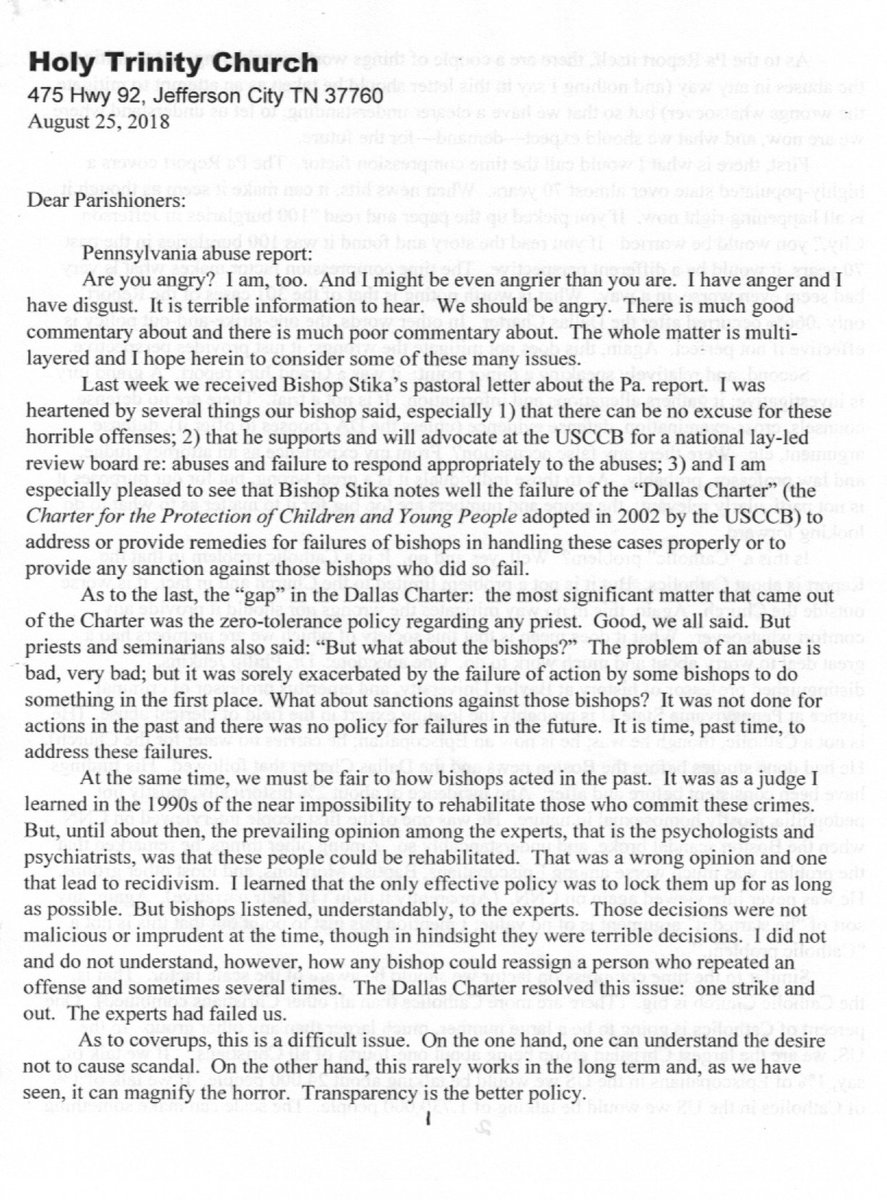 nunsforpriests's tweet photo. What would a soldier-cop-lawyer-law professor-judge-and priest have to say about the PA grand jury report? We share one of our Chaplain’s pastoral letter to his parish. https://t.co/21hwrnotdU #GoodPriest #GoodPriests #prayforourpriests #pray4priests #priesthood #Priests https://t.co/HeTlRfSQyV