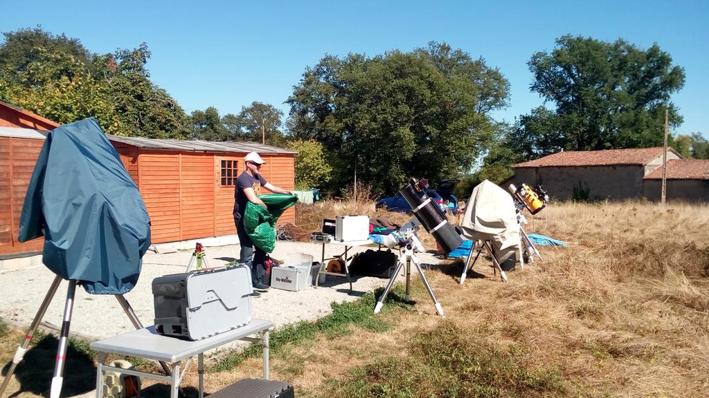 All set up for 8 nights of imaging. It's going to be busy here @astrofarmfrance for the next 8 days with processing.