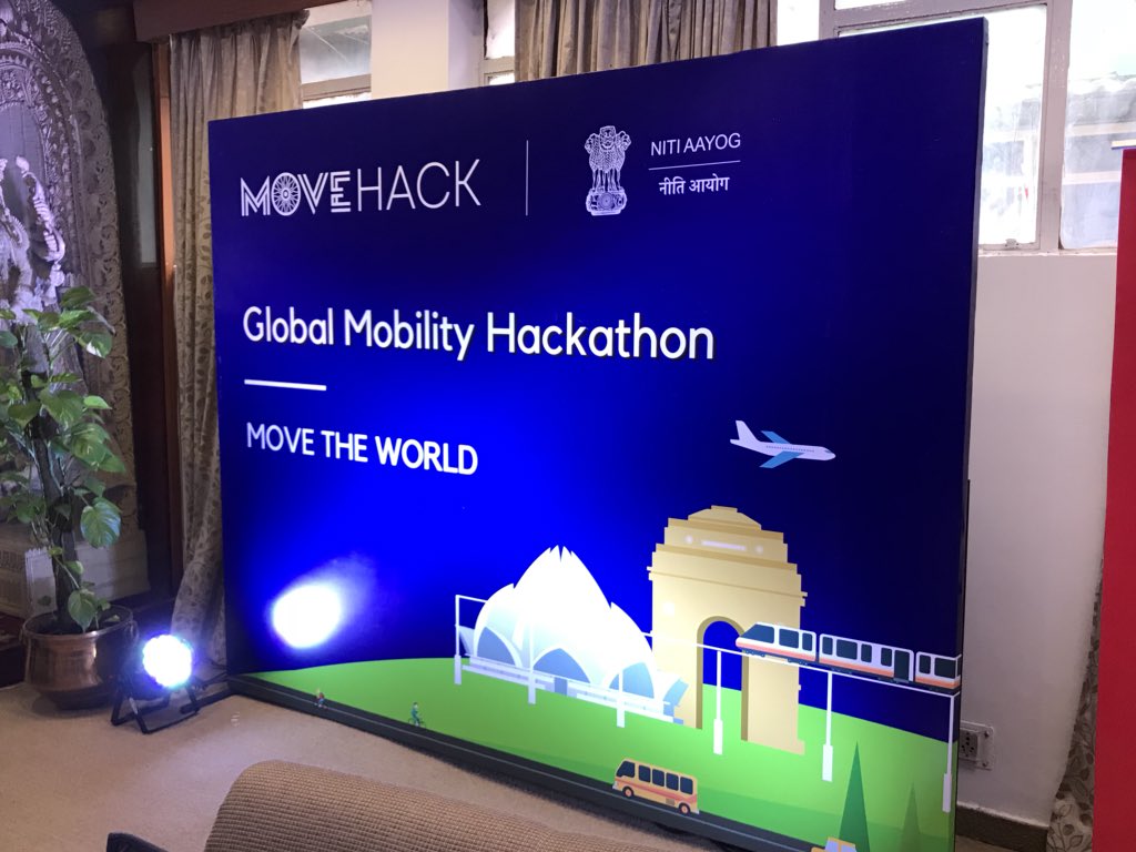 DrAshishNayan's tweet photo. Super delighted that I could utilise my core technical expertise, while contributing as a Mentor and Jury member on Multimodal Public Transport, Integrated Logistics and Smart City Challenges with immense deep tech application, here at #MoveHack2018, organised by @NITIAayog. https://t.co/tCpXeYaQ5Q