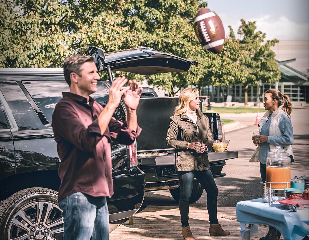 GMC's tweet photo. Sometimes the best seats on game day aren't even in the stadium. https://t.co/HyPtfPxVVH