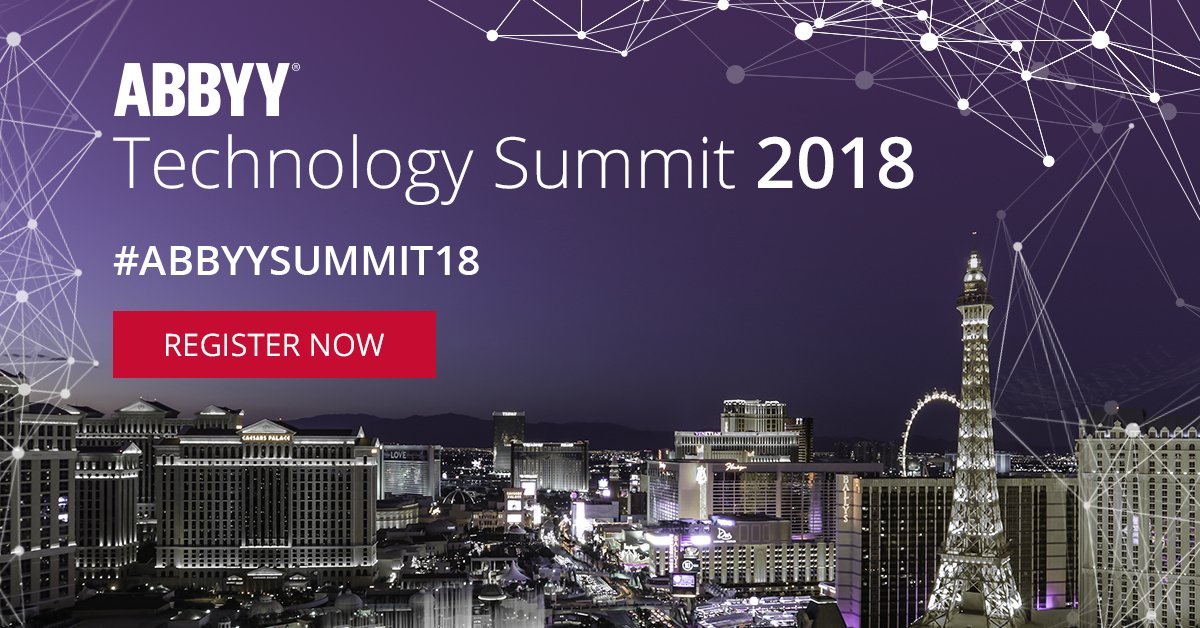 Attending #ABBYYSummit18? Remember to book your hotel accommodations early to take advantage of the special pricing! #digital #transformation #content #intelligence #rpa #AI abbyytechnologysummit.com