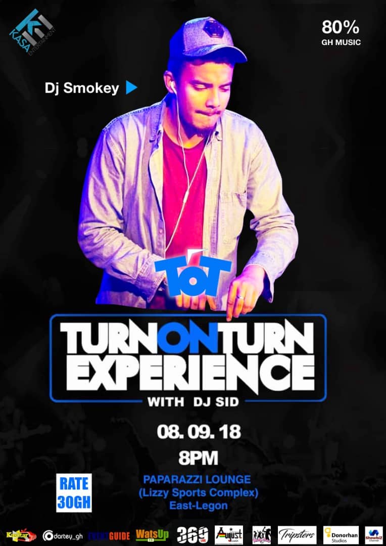 djSiDgh's tweet photo. We doing it big tonight. Get your dancing shoes let's party hard at Paparazzi Lounge (Lizzy's Sports Complex, East Legon) this evening #TurnOnTurnWithDJSid #TOT #TurnOnTurn #Paparazzi https://t.co/RPAa4dzC6H