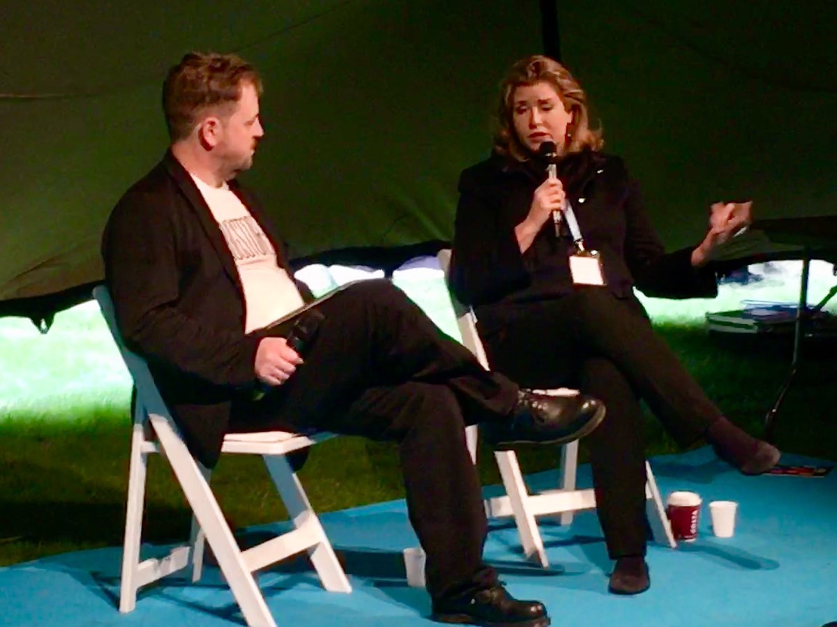 gly_may's tweet photo. In conversation with Rt Hon. Penny Mordaunt MP: “We can’t expect people to trust politics until politics trusts people.” #BigTentIdeasFest https://t.co/Lk1HL195Fb